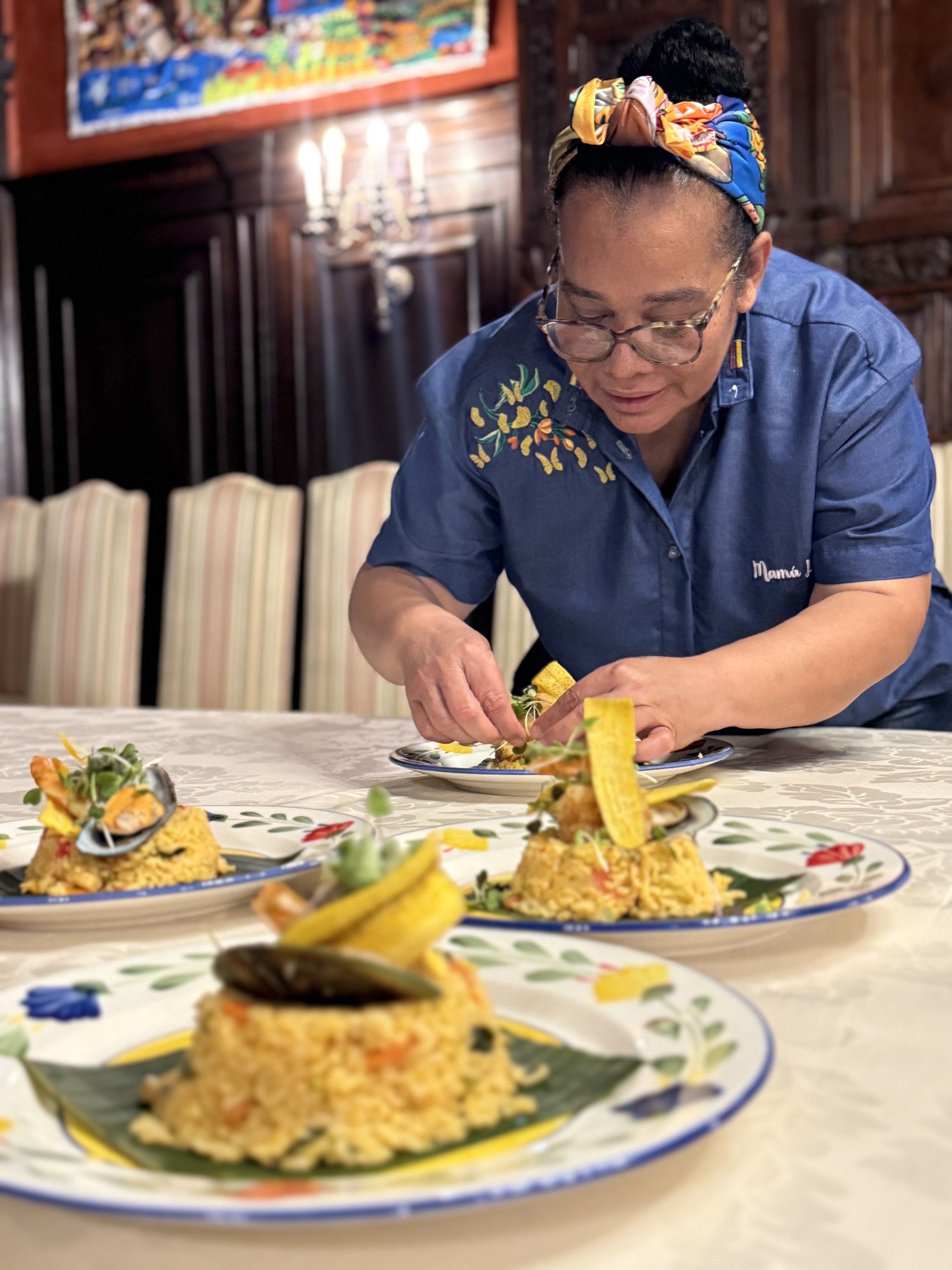 Chef colombiana Luz Dary Cogollo, conocida como Mama Luz, lideró una serie de muestras gastronómicas en Estados Unidos