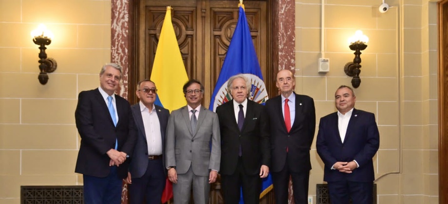 Canciller Álvaro Leyva acompañó al Presidente Gustavo Petro en su intervención en el Consejo Permanente de la Organización de Estados Americanos
