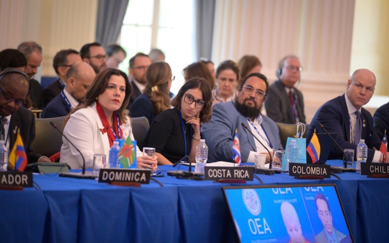 "La OEA ha marcado un hito histórico al elegir por primera vez a una mujer para ocupar la Secretaría General Adjunta", aseguró la Canciller Laura Sarabia