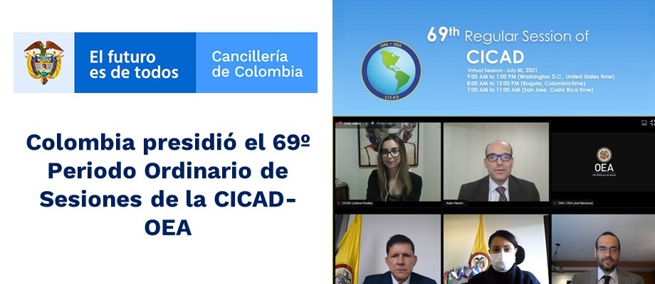 Colombia presidió el 69º Periodo Ordinario de la CICAD-OEA